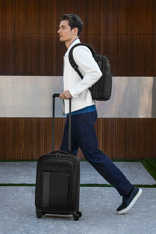 Best Carry-On with pocket  Cabin Size Monos Travel Luggage