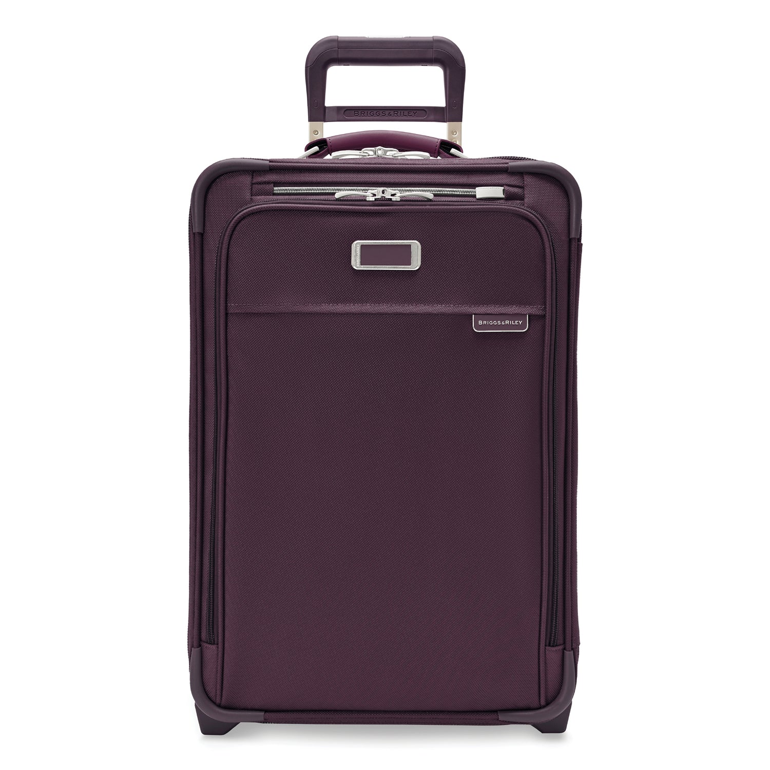 Baseline Essential 22" 2-Wheel Expandable Carry-On Plum Front  #color_plum