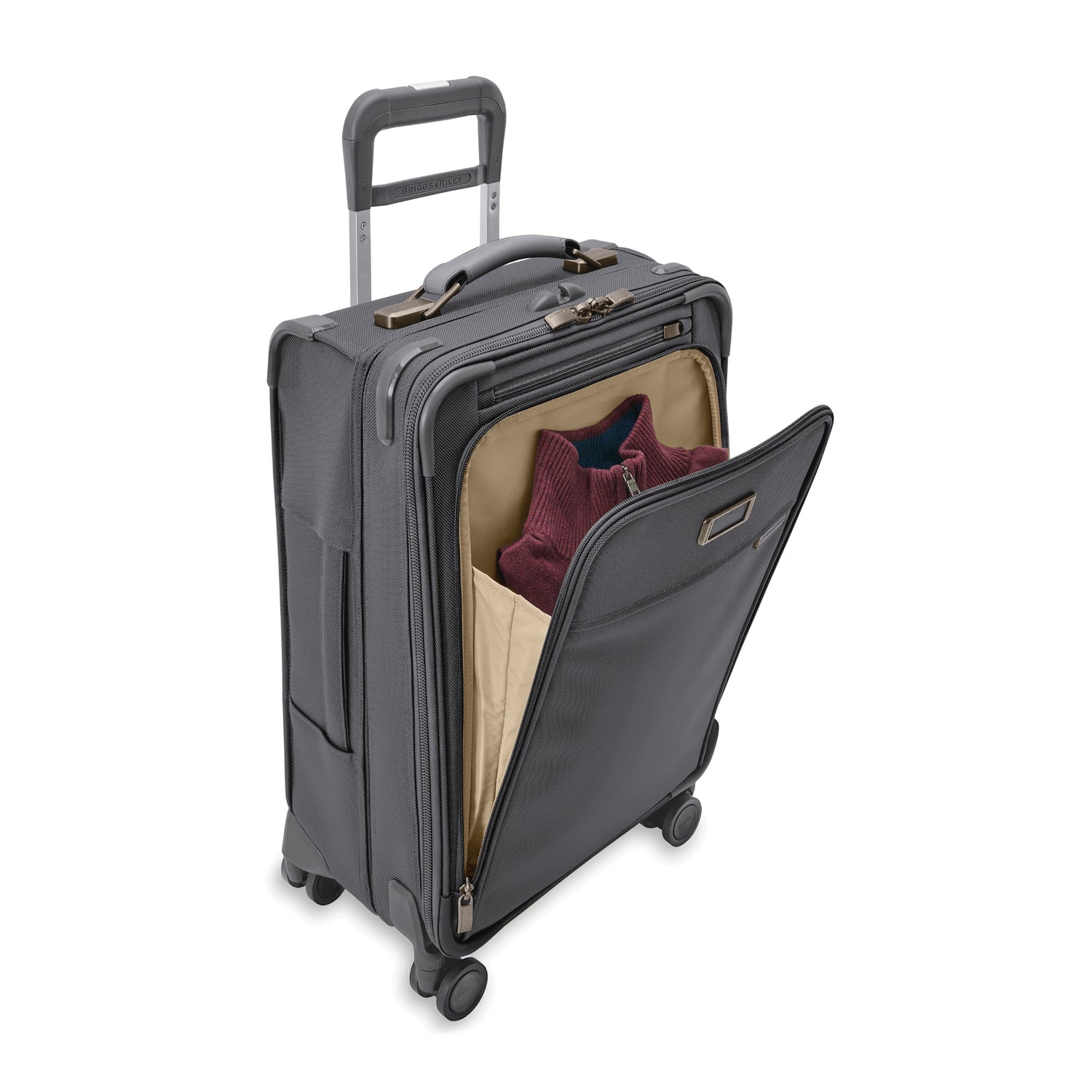 Briggs and Riley Essential Carry-On Spinner #color_steel-gray