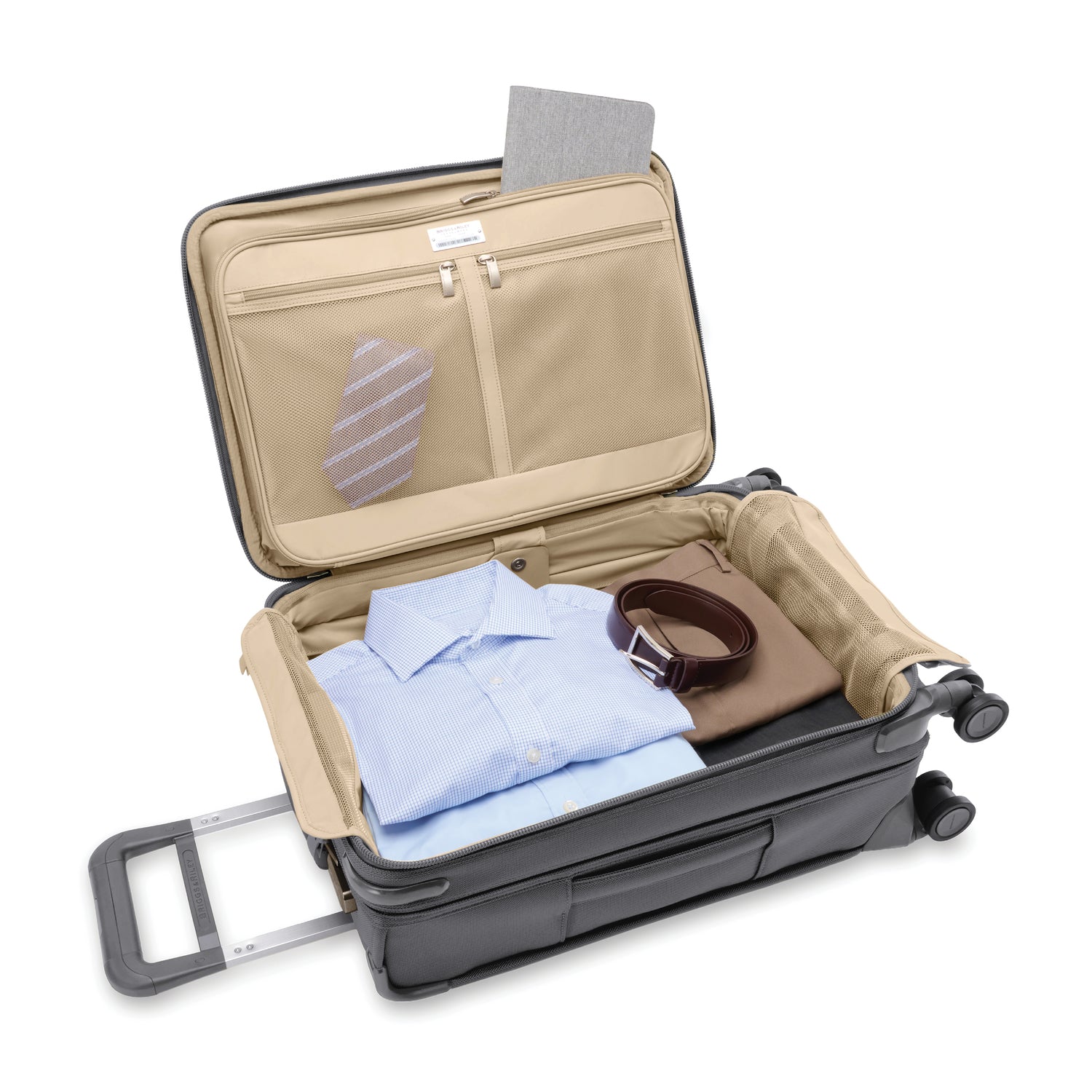 Briggs and Riley Essential Carry-On Spinner #color_steel-gray