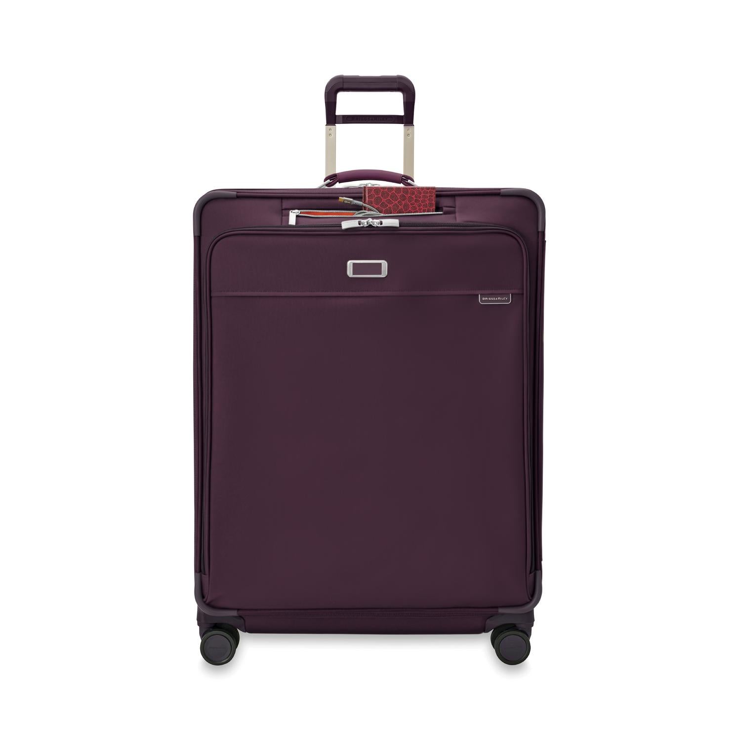 Baseline Extra Large Expandable Spinner Plum Front Pocket #color_plum